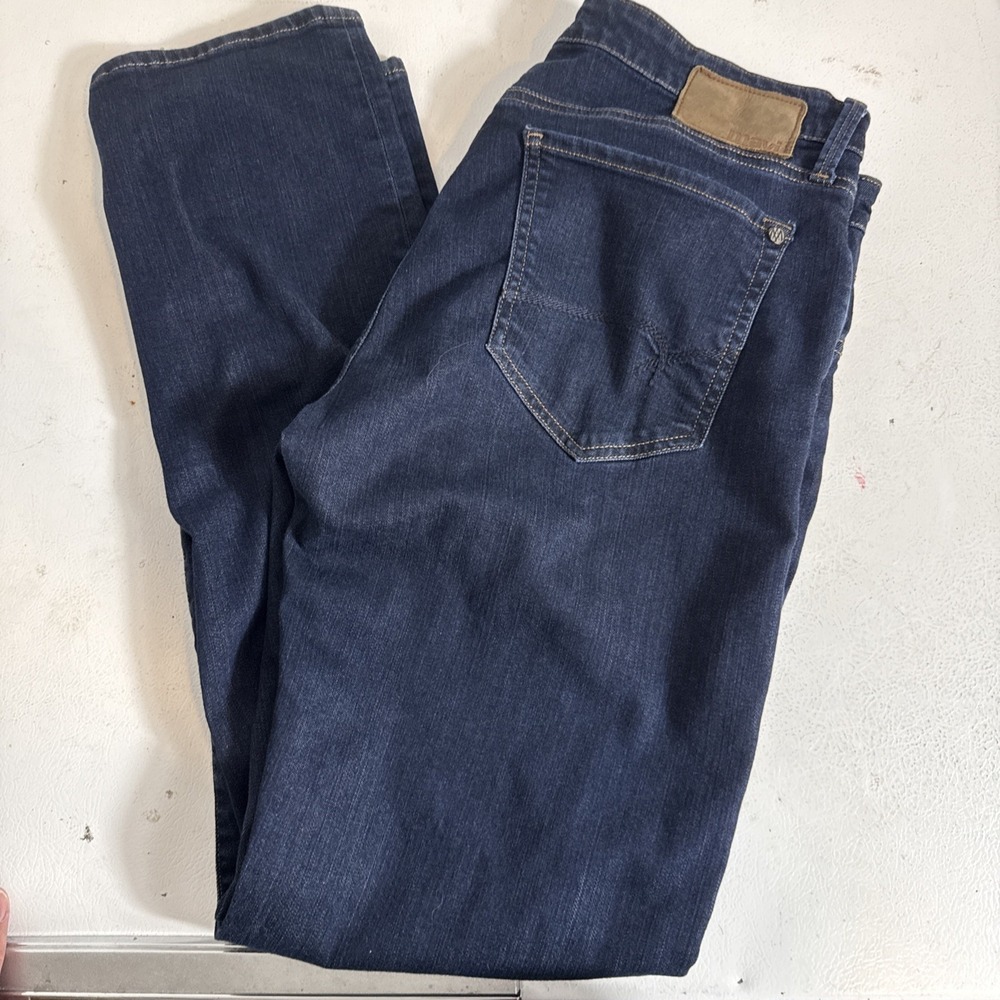 Mavi Zach Jeans Mens 36x34 Blue Dark Wash Relaxed Straight Stretch Denim Casual